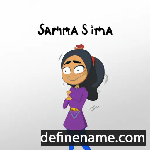 cartoon of the name Sajmira