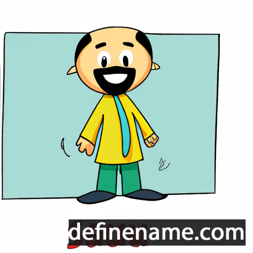 cartoon of the name Saju