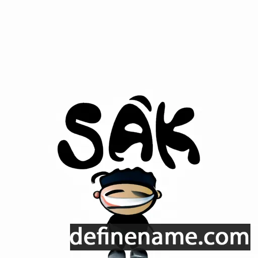 cartoon of the name Sa:k