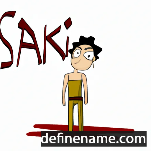 cartoon of the name Sakari