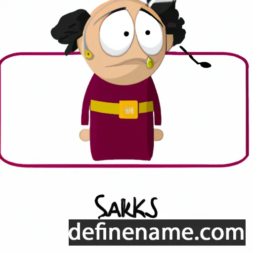 cartoon of the name Sakarias