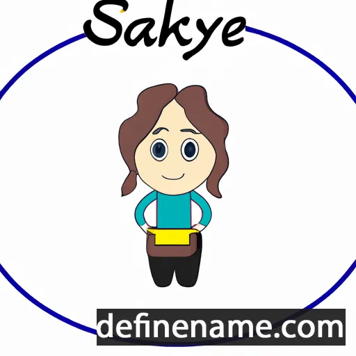 cartoon of the name Sakariye