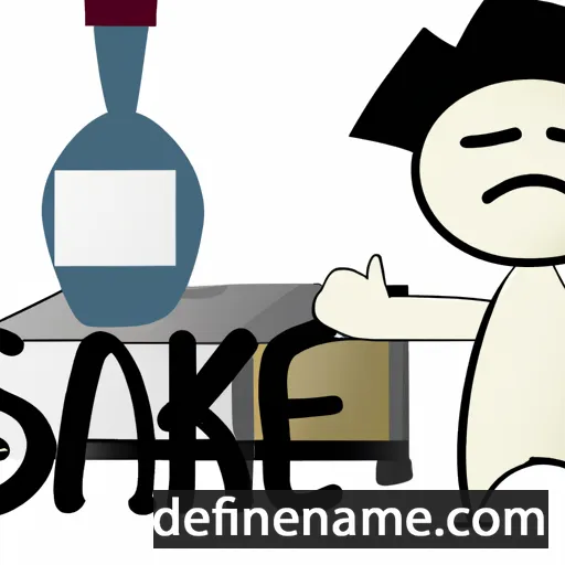 cartoon of the name Sake