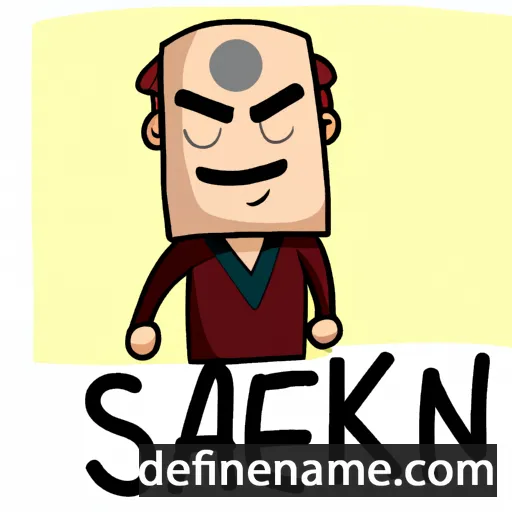 cartoon of the name Saken