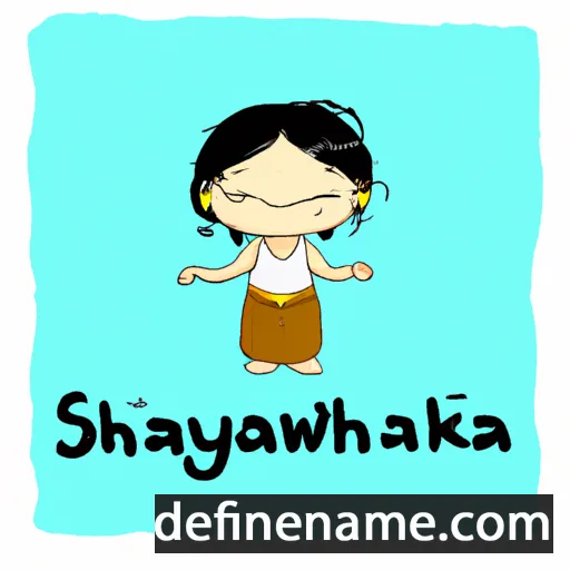 cartoon of the name Sakhayaana