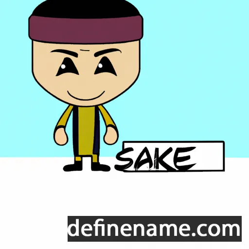 cartoon of the name Sakie