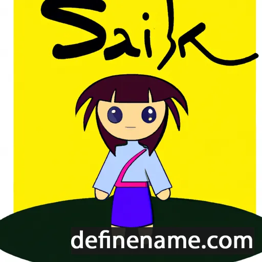 cartoon of the name Sakiki