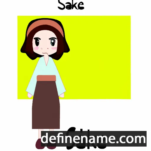 cartoon of the name Sakine