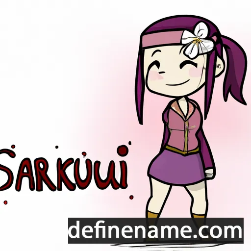 cartoon of the name Sakuran