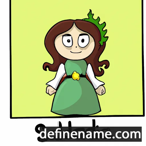 cartoon of the name Saladina