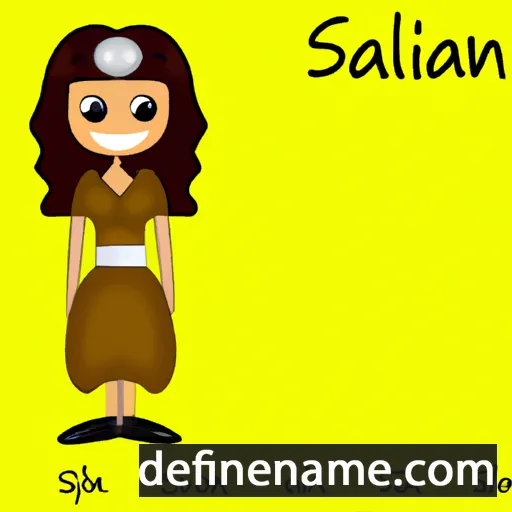 cartoon of the name Salaina