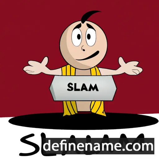 cartoon of the name Salaman