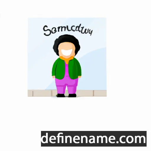 cartoon of the name Salamatou