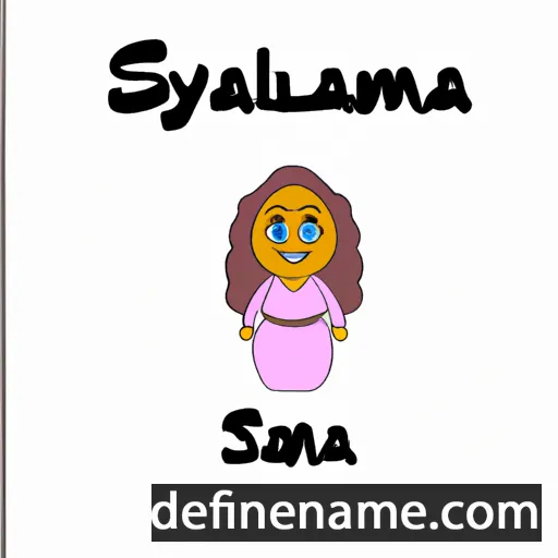 cartoon of the name Salameya