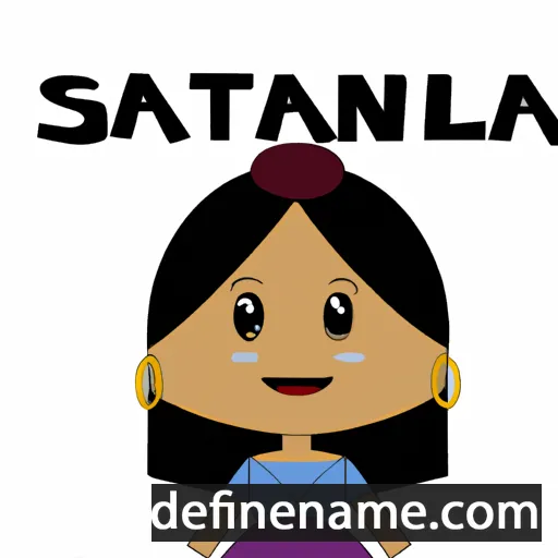 cartoon of the name Salanieta