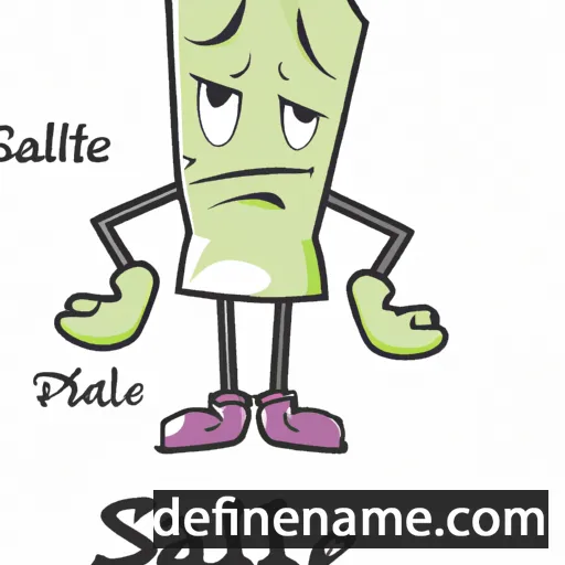 cartoon of the name Salatiel