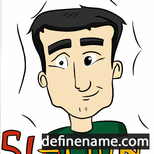 cartoon of the name Salaun