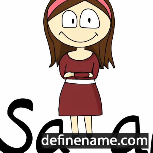 cartoon of the name Salcia