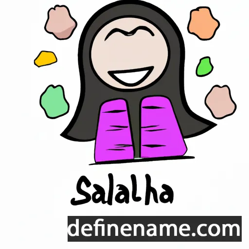 cartoon of the name Salehah