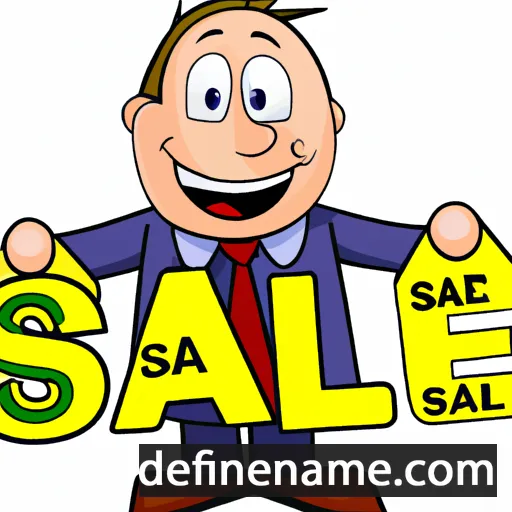 cartoon of the name Sales