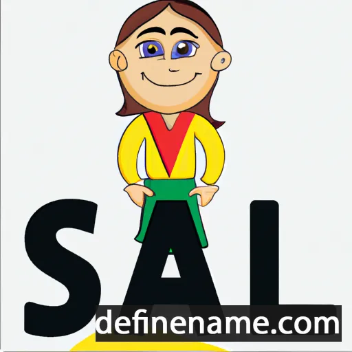 cartoon of the name Sali