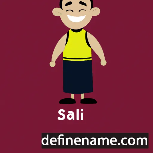 cartoon of the name Sali