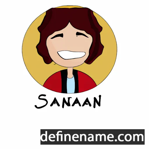 cartoon of the name Şana