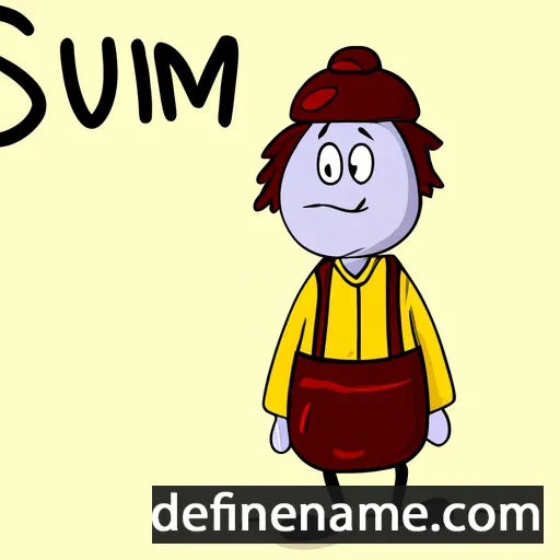 cartoon of the name Šämsinur