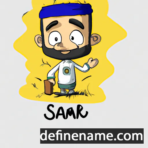 Sámr cartoon