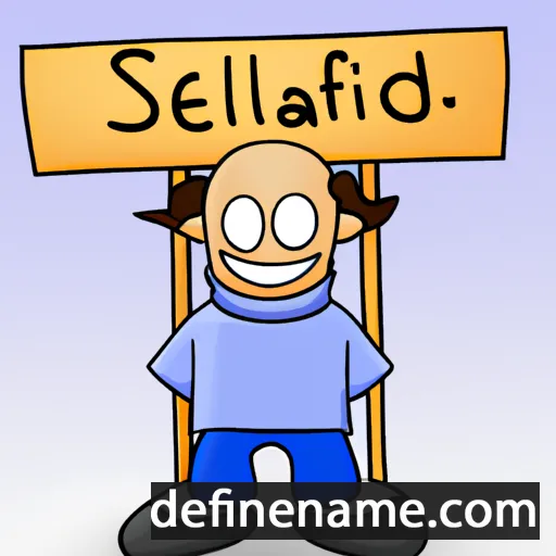 cartoon of the name Sällfrid