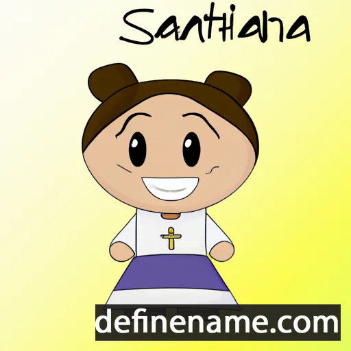 cartoon of the name Sântioana