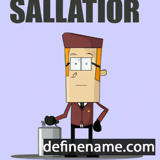 cartoon of the name Salinator