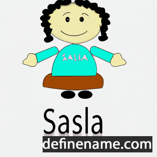 cartoon of the name Salisa