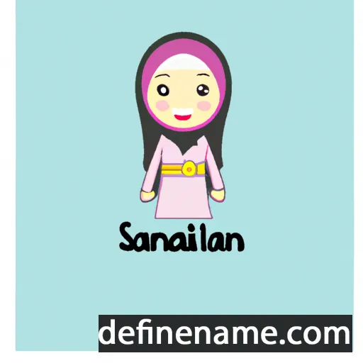 cartoon of the name Saljannah