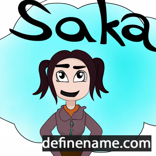 cartoon of the name Salka