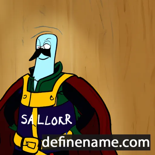 cartoon of the name Salladhor