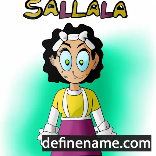 cartoon of the name Sallina