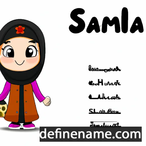 cartoon of the name Salmah