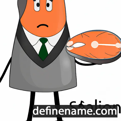 cartoon of the name Salmon