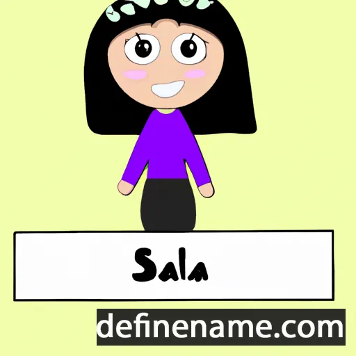 cartoon of the name Salna