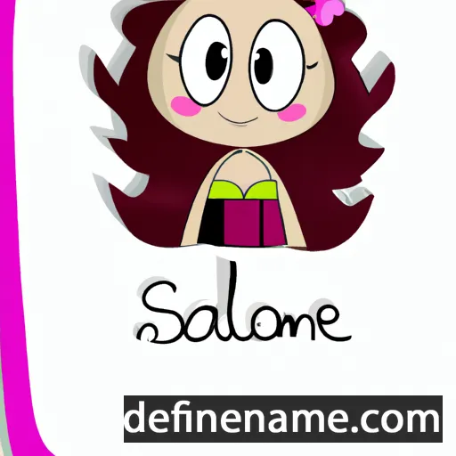 cartoon of the name Salomée