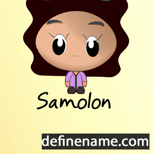 cartoon of the name Saloména