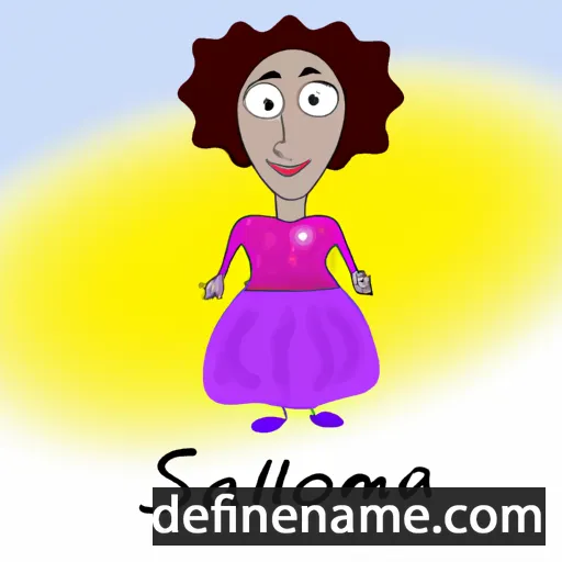 cartoon of the name Salomia