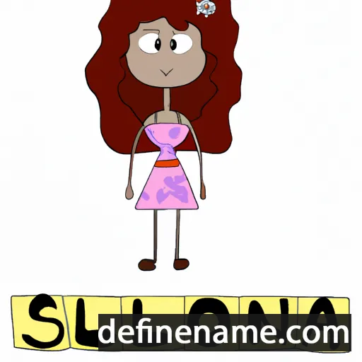 cartoon of the name Salonia