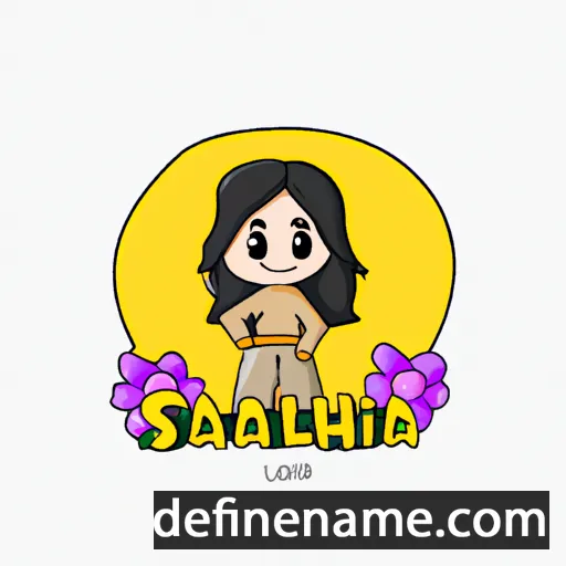 cartoon of the name Salshabilla