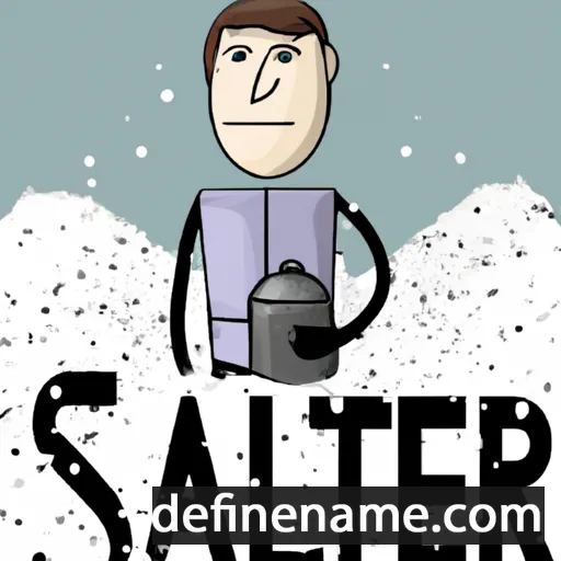 cartoon of the name Salter