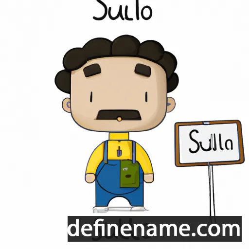 cartoon of the name Salústio