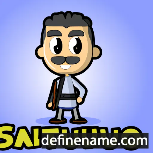 cartoon of the name Salustiano