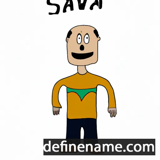 cartoon of the name Salva