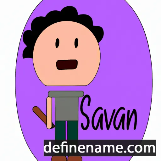 cartoon of the name Salvián